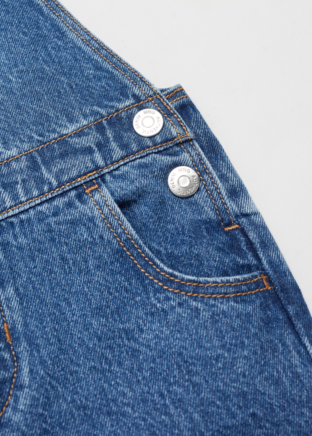 Lined denim dungarees - Details of the article 0