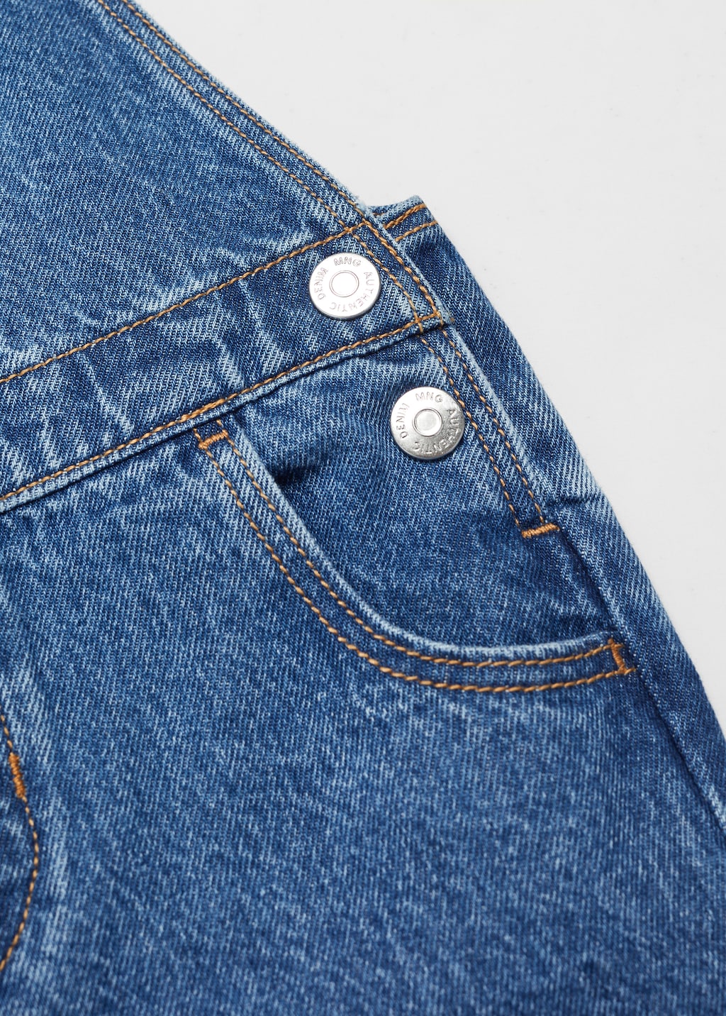 Lined denim dungarees - Details of the article 0