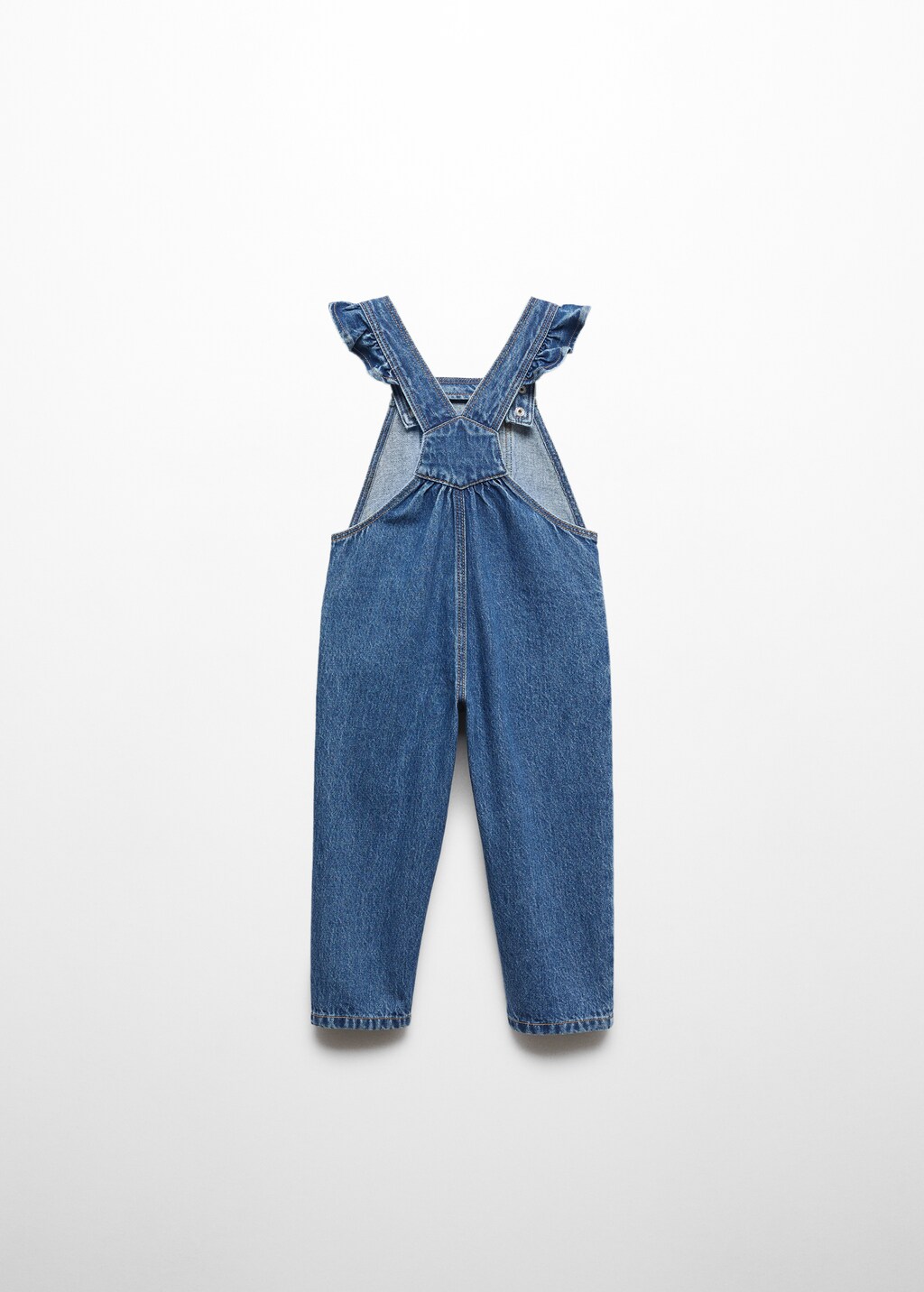 Lined denim dungarees - Reverse of the article