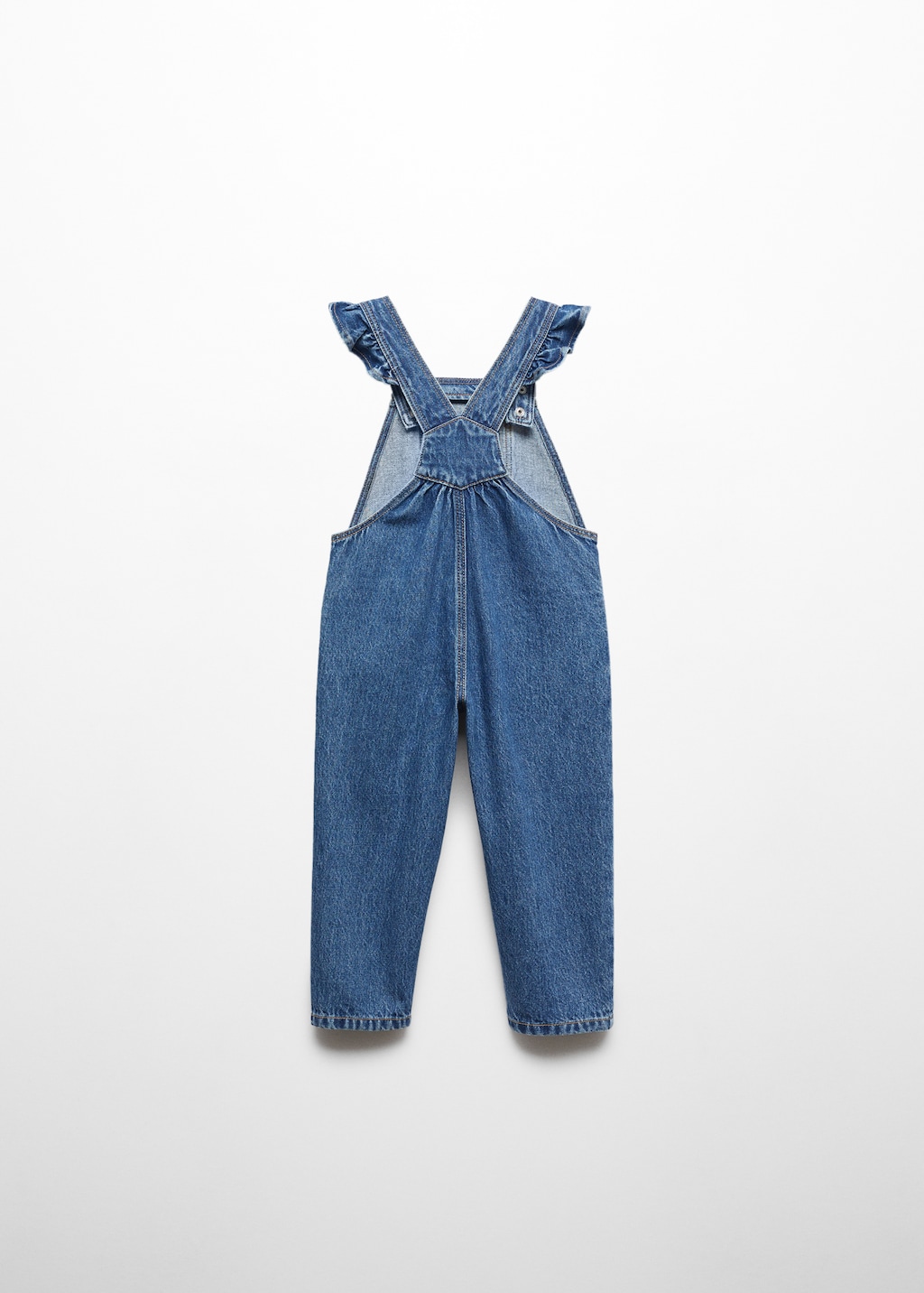 Lined denim dungarees - Reverse of the article