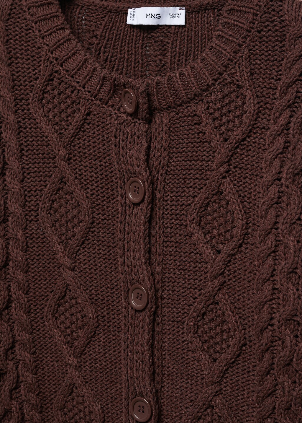 Kabelstickad cardigan - Detaljer om artikeln 8