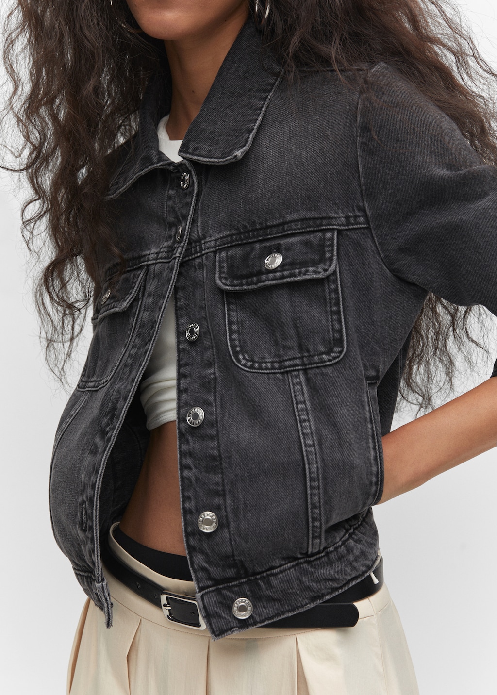 Pocketed denim jacket - Details of the article 6