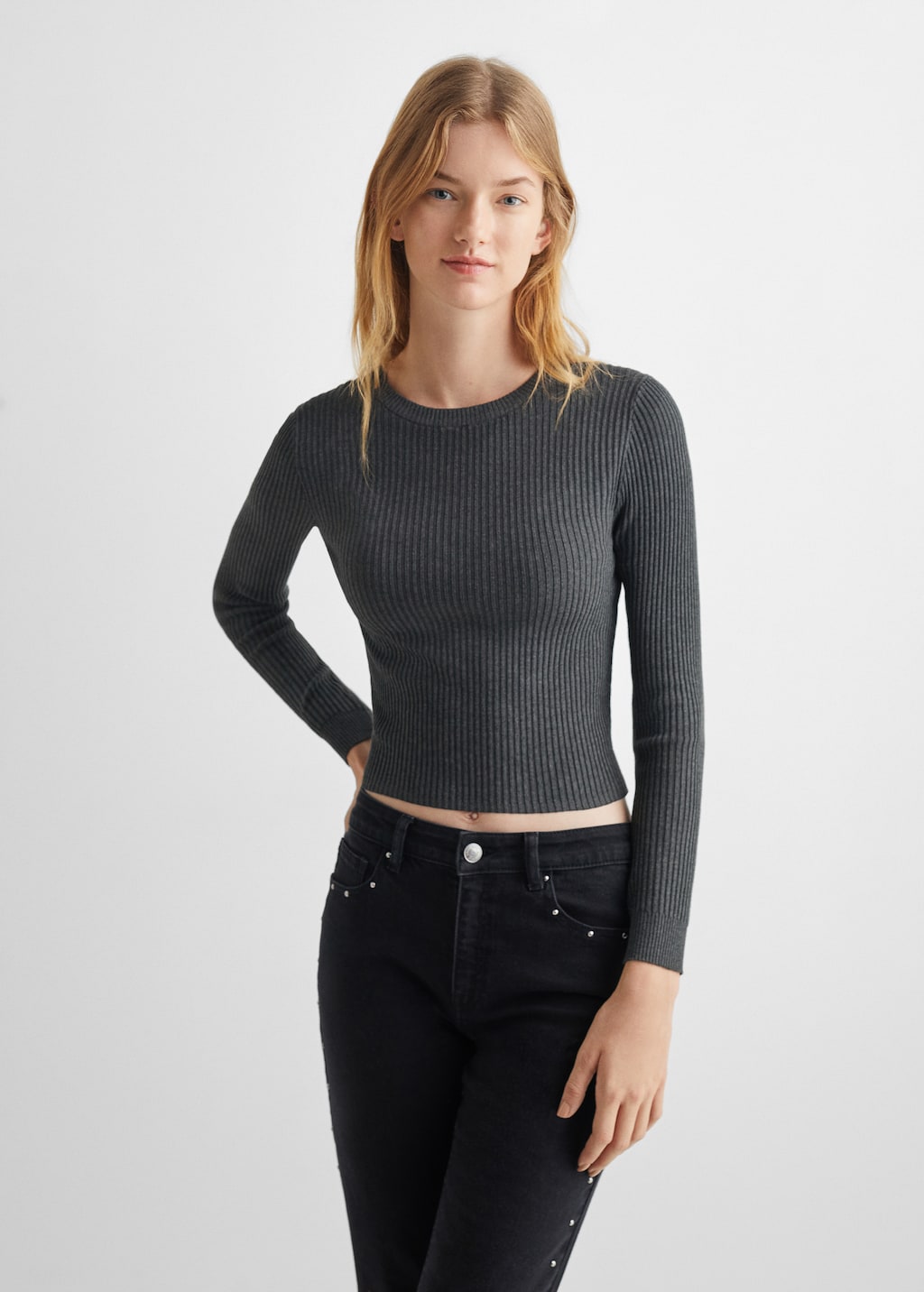 Pull-over maille - Plan moyen