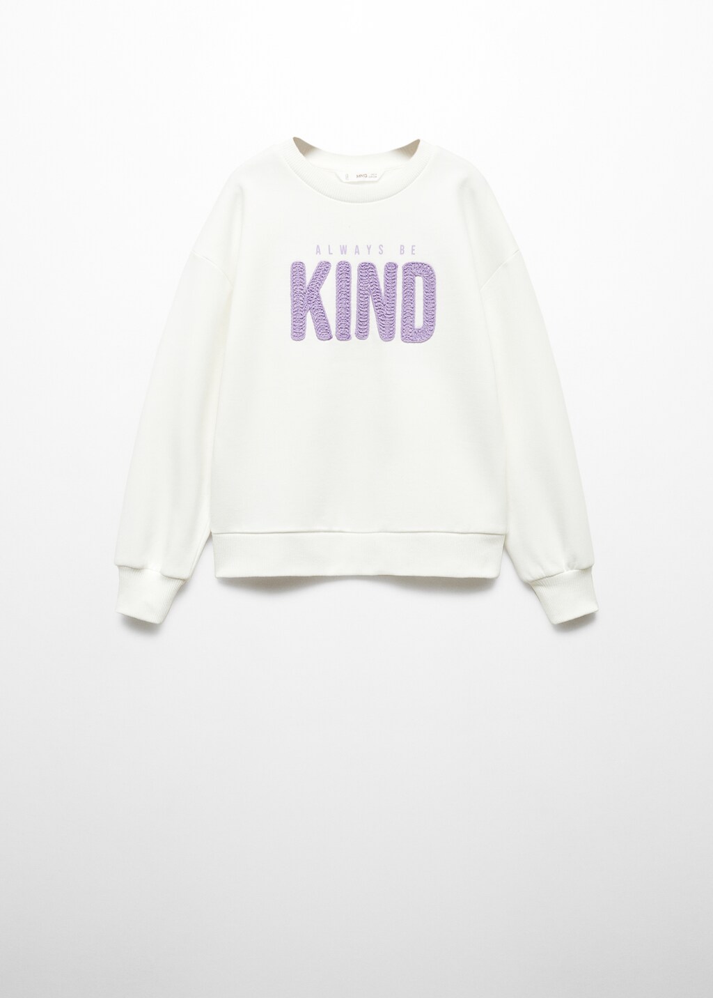 Sweatshirt med broderad text - Artikel utan modell