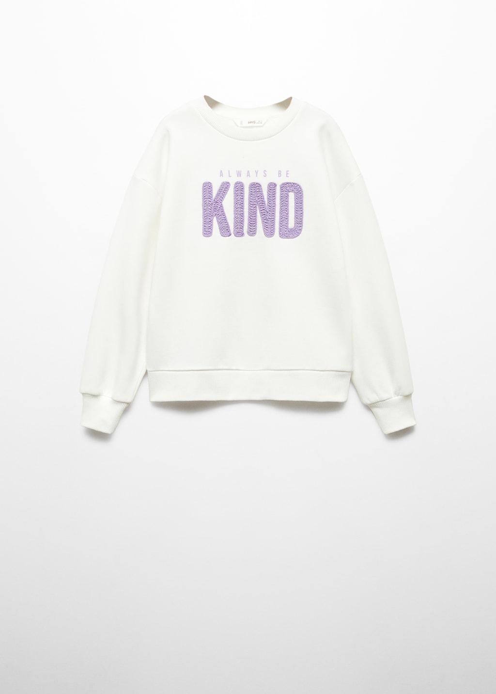 Embroidered message sweatshirt - Article without model