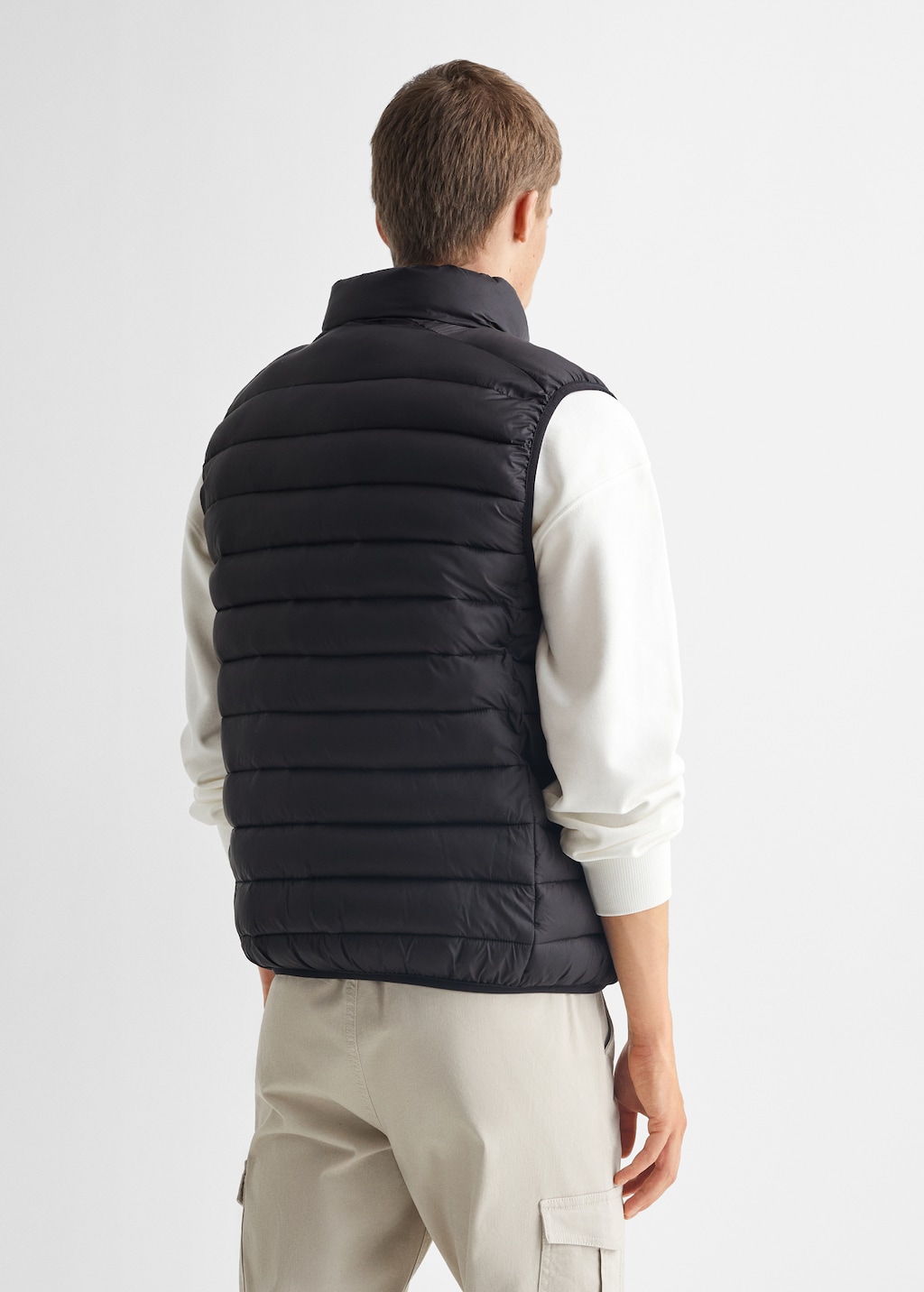 Quilted gilet - Reverse of the article