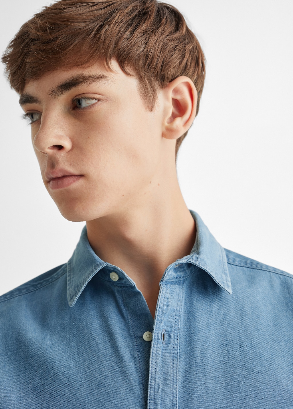 Cotton denim shirt - Details of the article 1