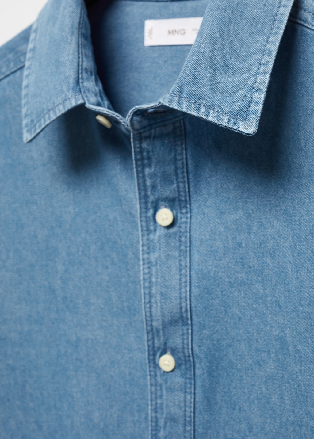 Cotton denim shirt - Details of the article 8