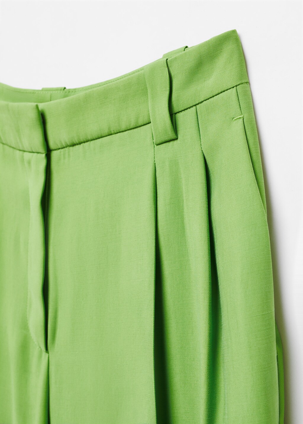 Wideleg pleated trousers - Details of the article 8