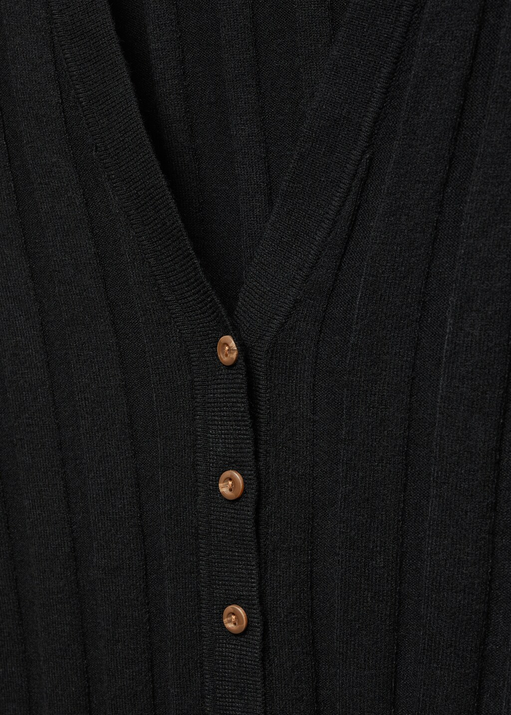 Buttoned ribbed cardigan - Details of the article 8