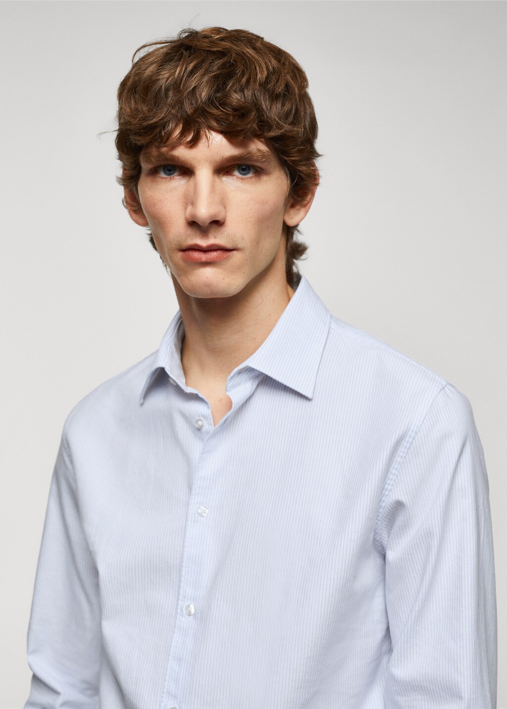 Slim fit Oxford cotton shirt - Details of the article 1