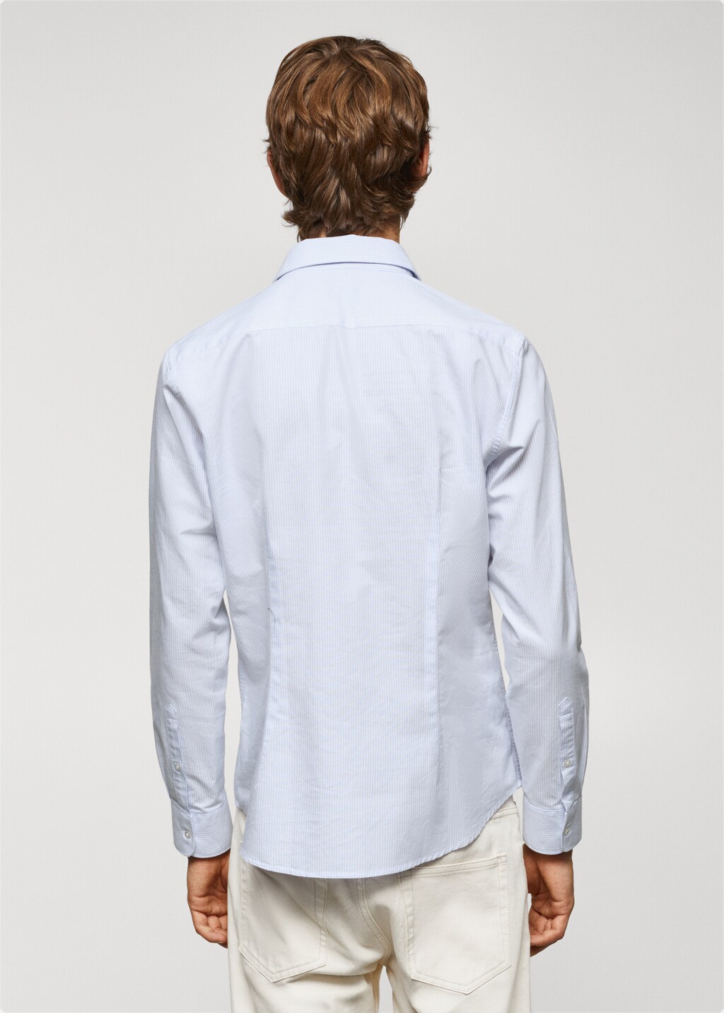 Slim fit Oxford cotton shirt - Reverse of the article