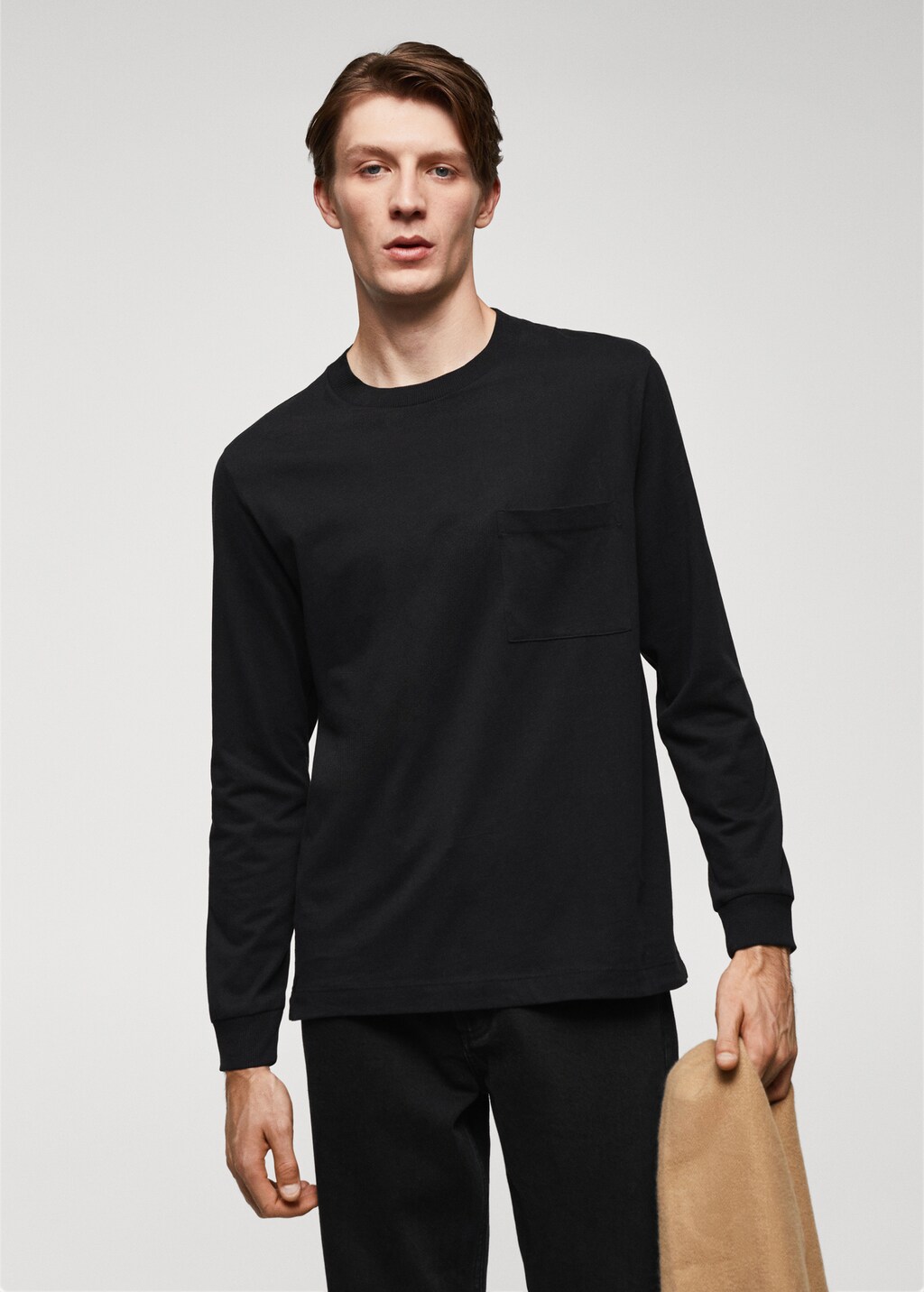 Long-sleeved t-shirt with pockets - Medium plane