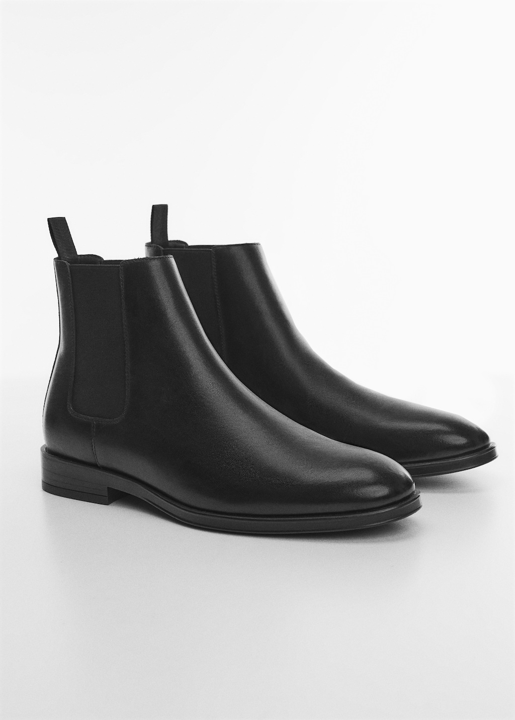 Polished leather chelsea boots - Medium plane