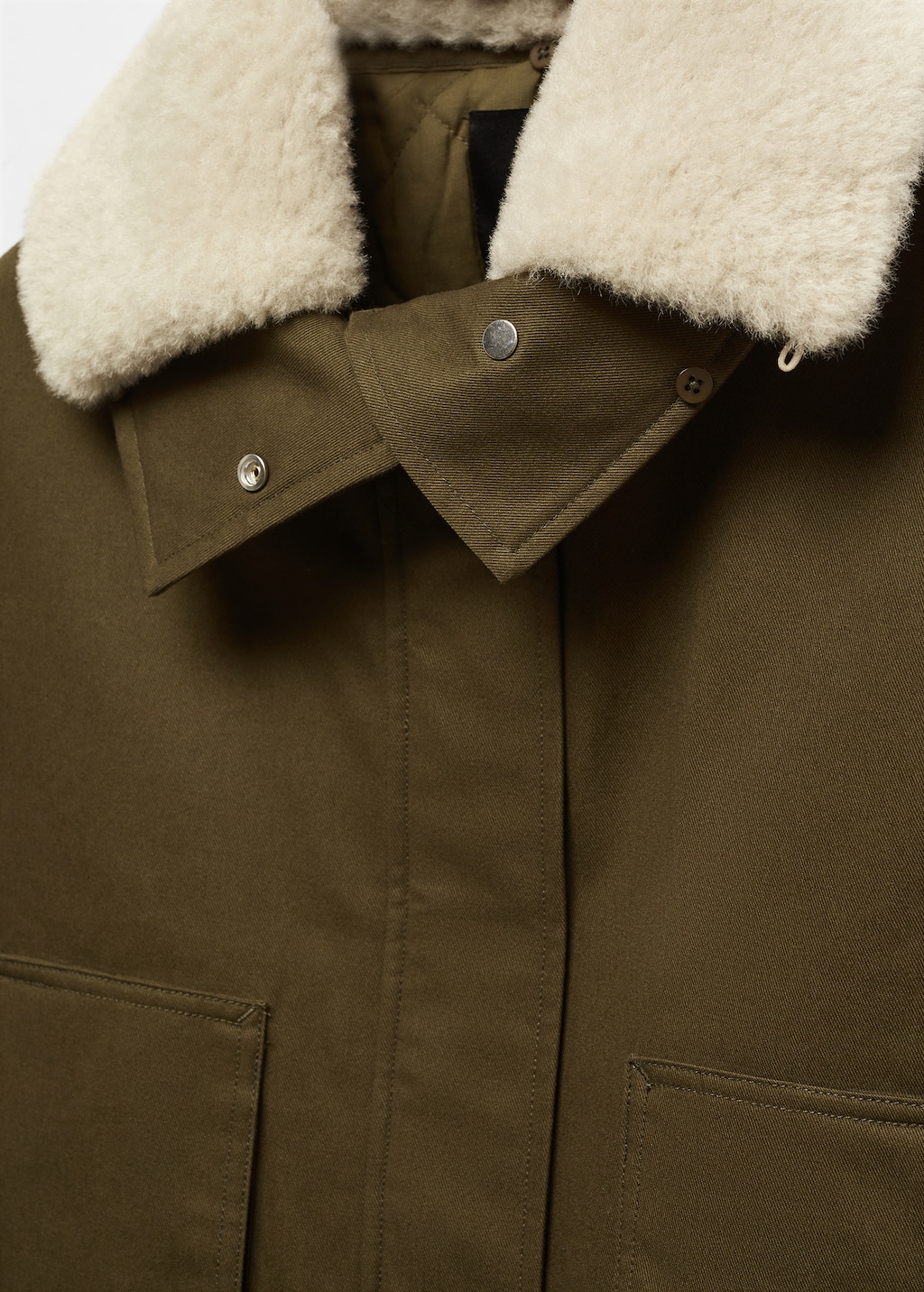 Parka with detachable fur-effect collar - Details of the article 8