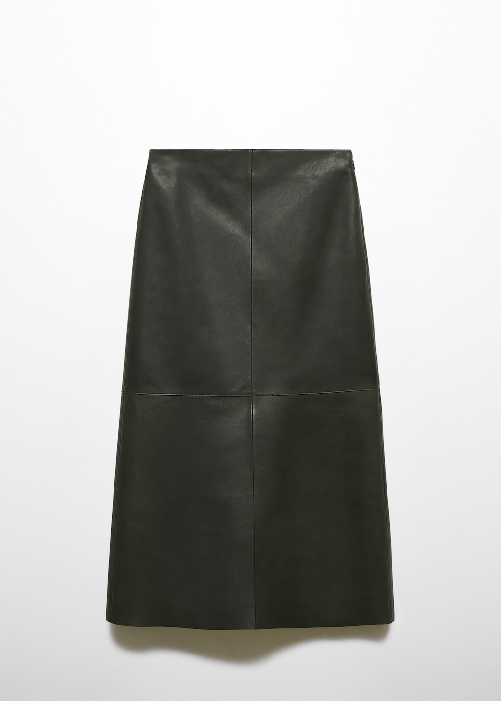 Leather midi skirt - Article without model