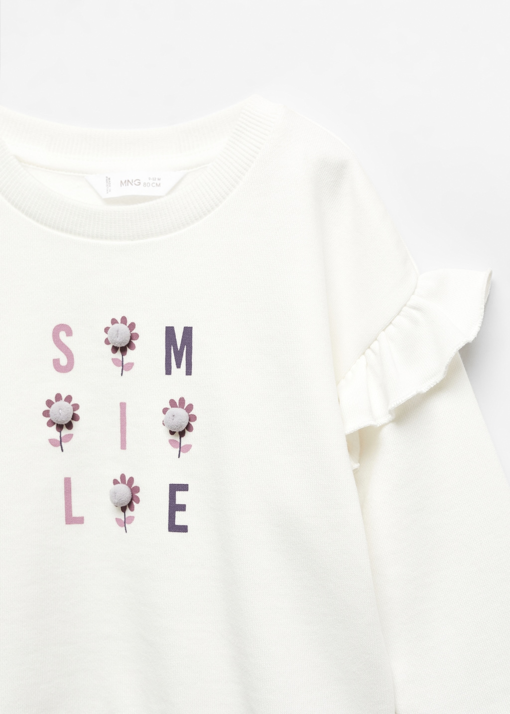 Printed message sweatshirt - Details of the article 0