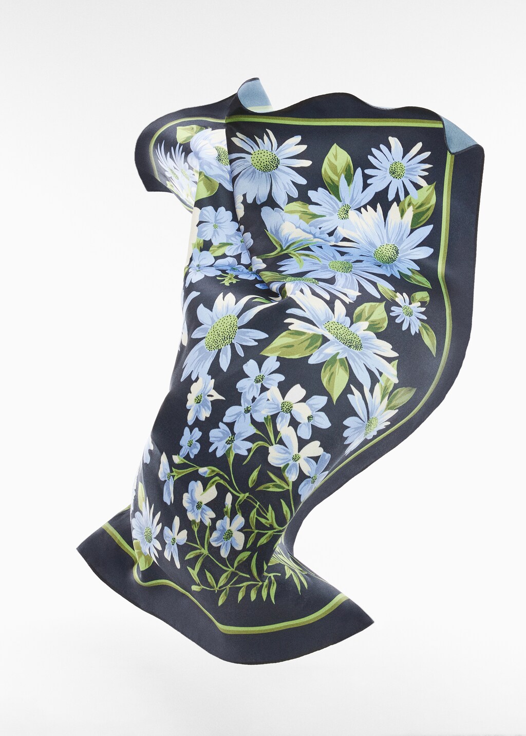 Floral printed scarf - Medium plane