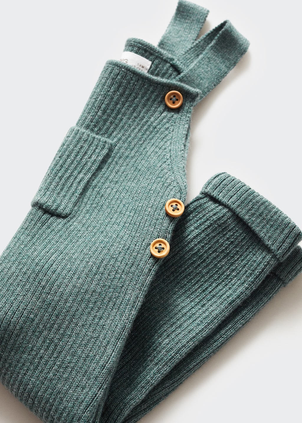 Cotton knit dungarees - Details of the article 0