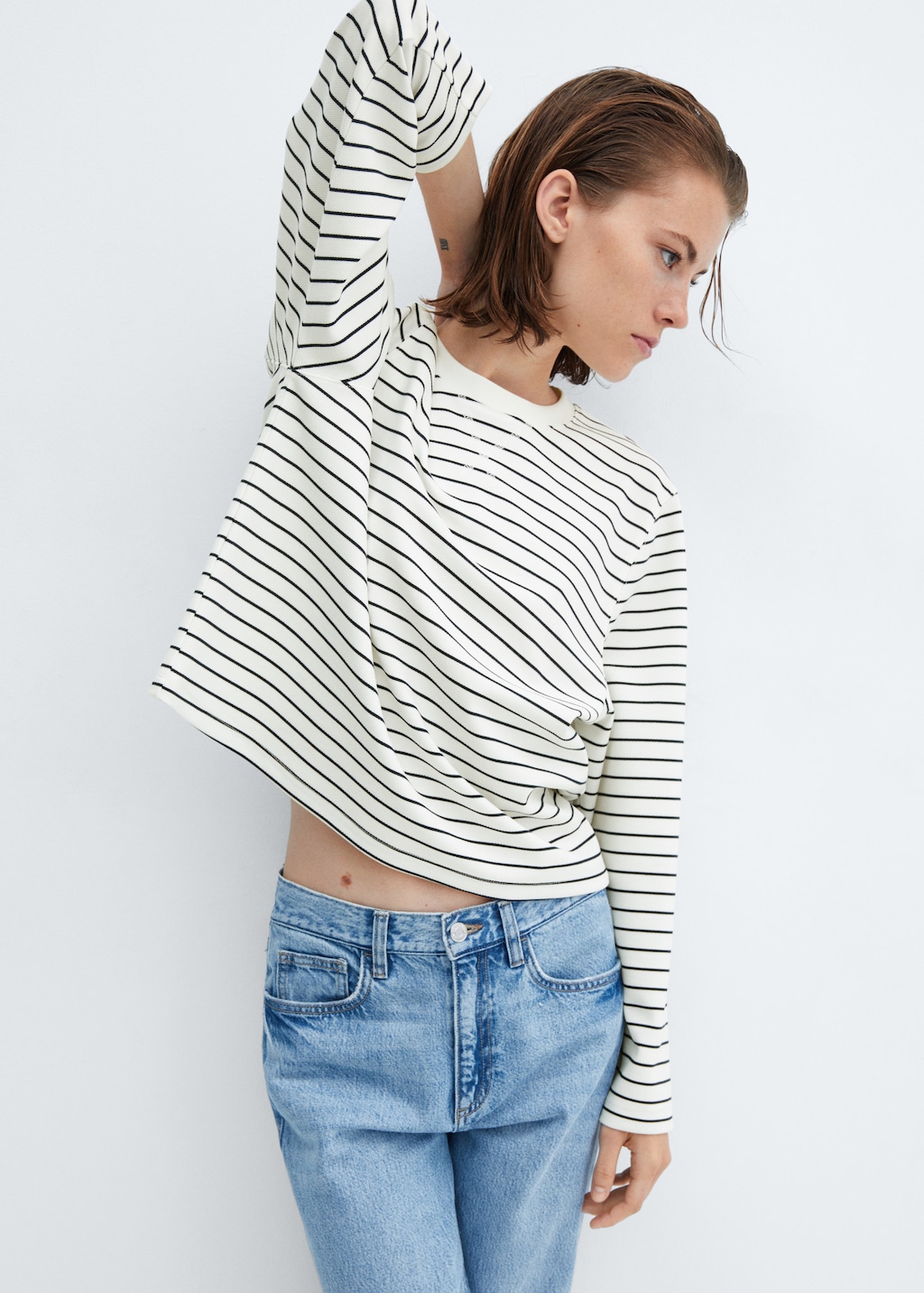 Gestreiftes Sweatshirt - Detail des Artikels 2