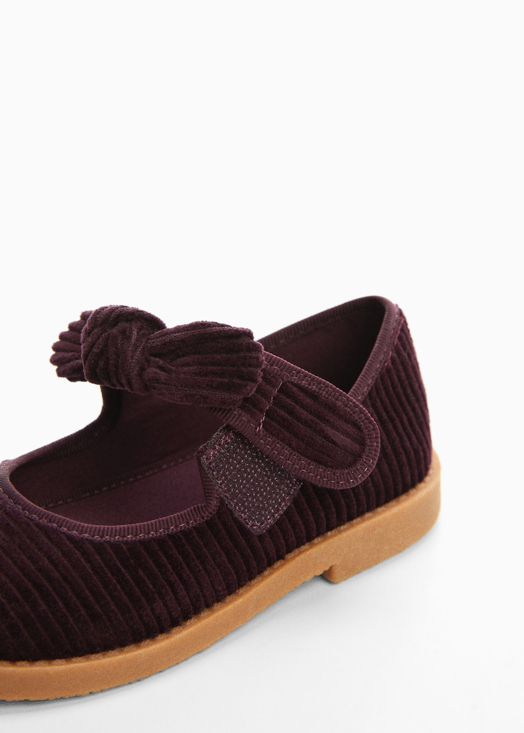 Shoes with corduroy bow  - Details of the article 2