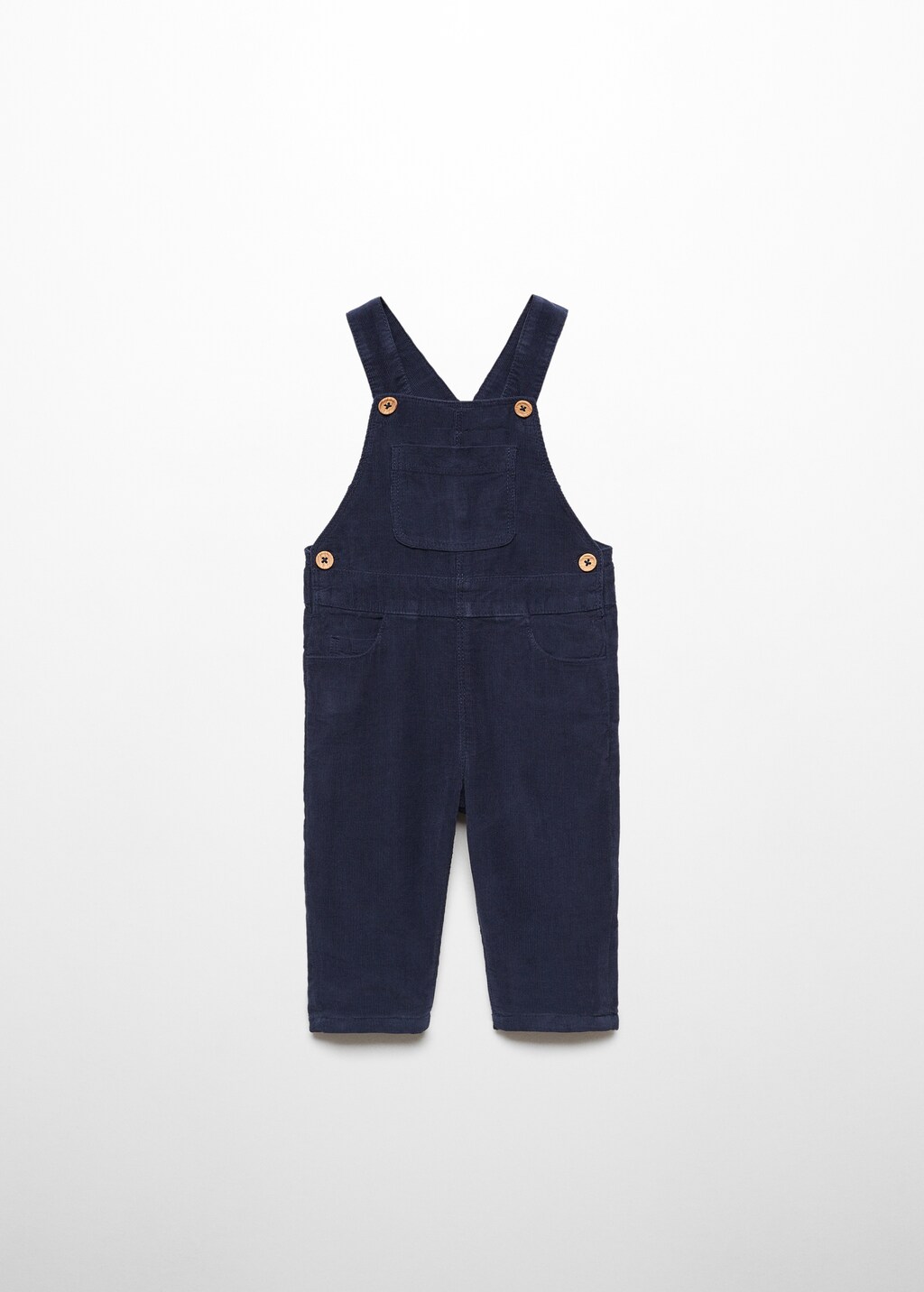 Long corduroy dungarees - Article without model