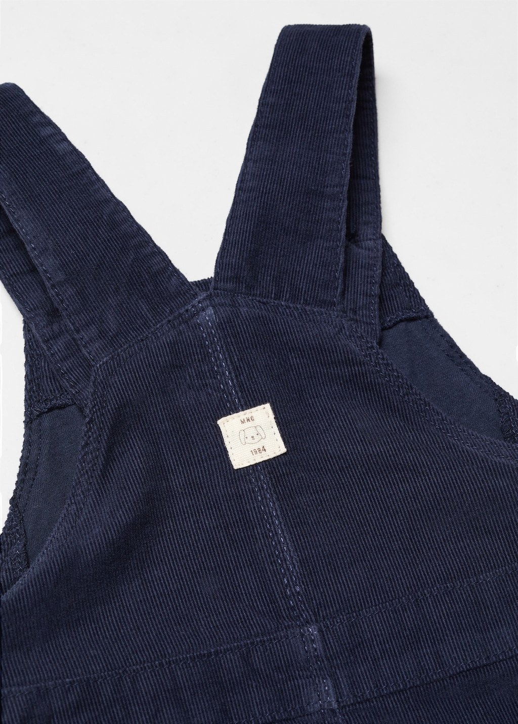 Long corduroy dungarees - Details of the article 0