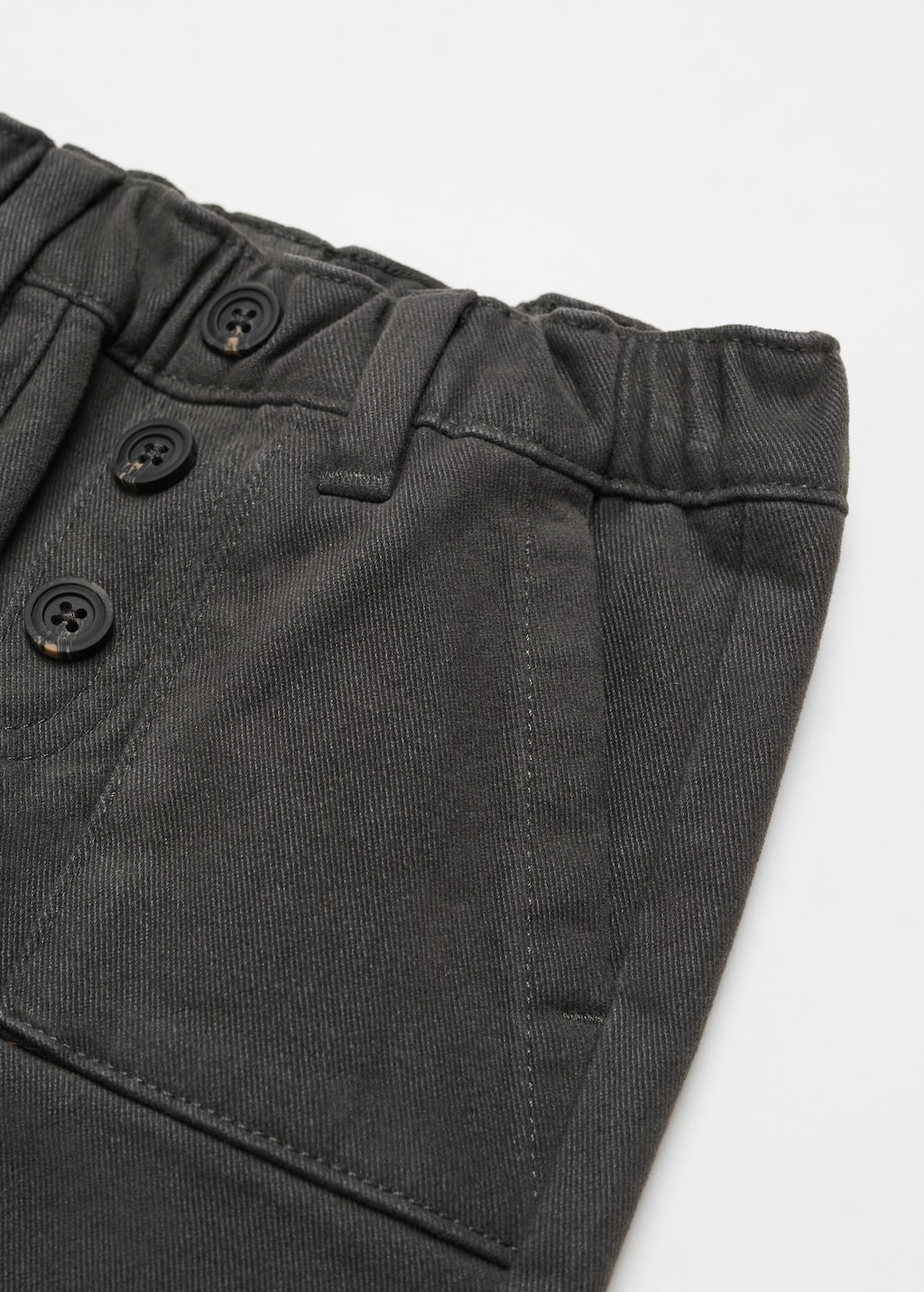 Straight-fit trousers with elastic waist - Details of the article 8