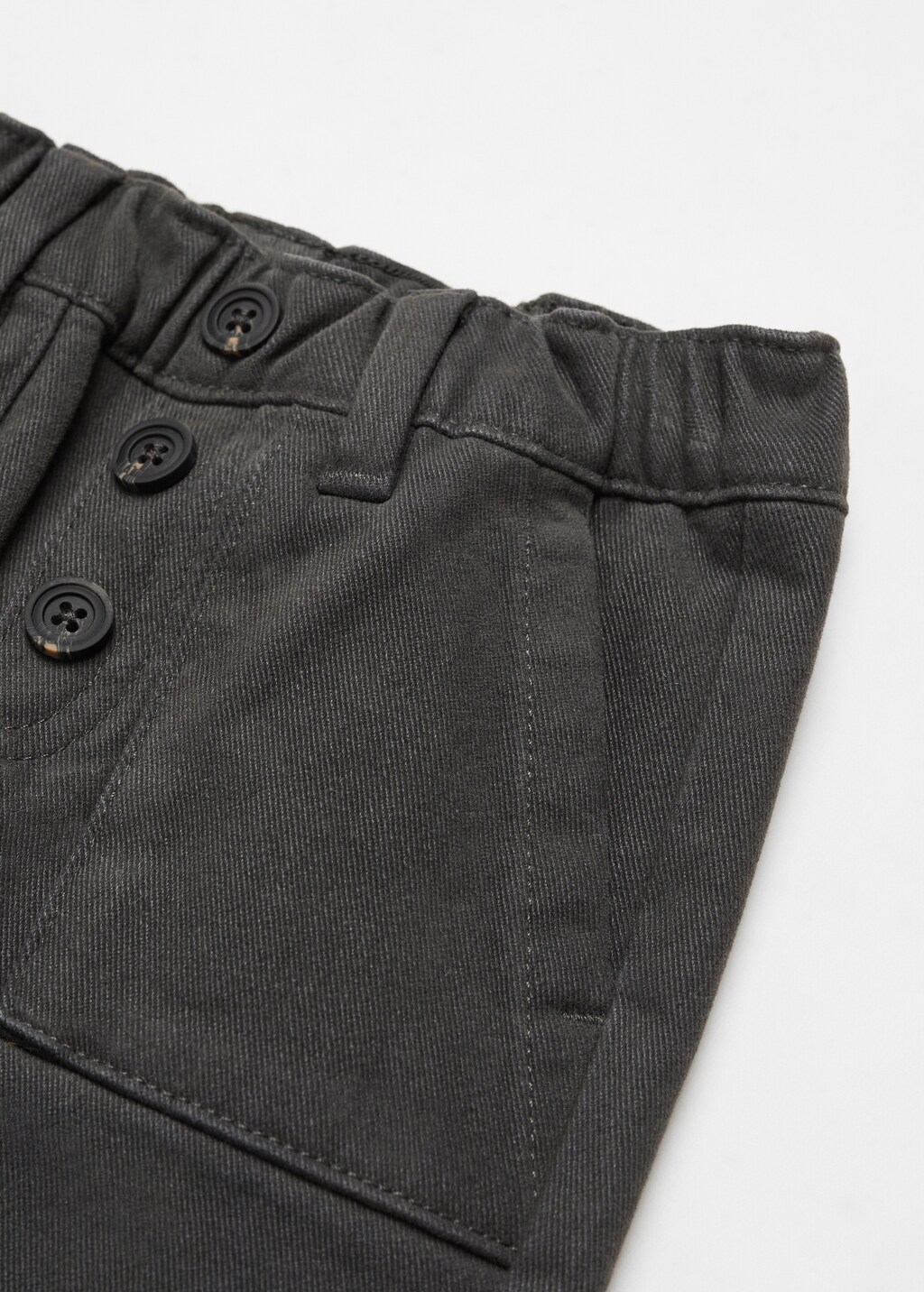 Straight-fit trousers with elastic waist - Details of the article 8