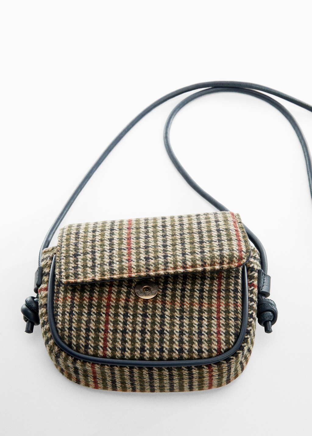 Houndstooth pattern contrast bag - Details of the article 2