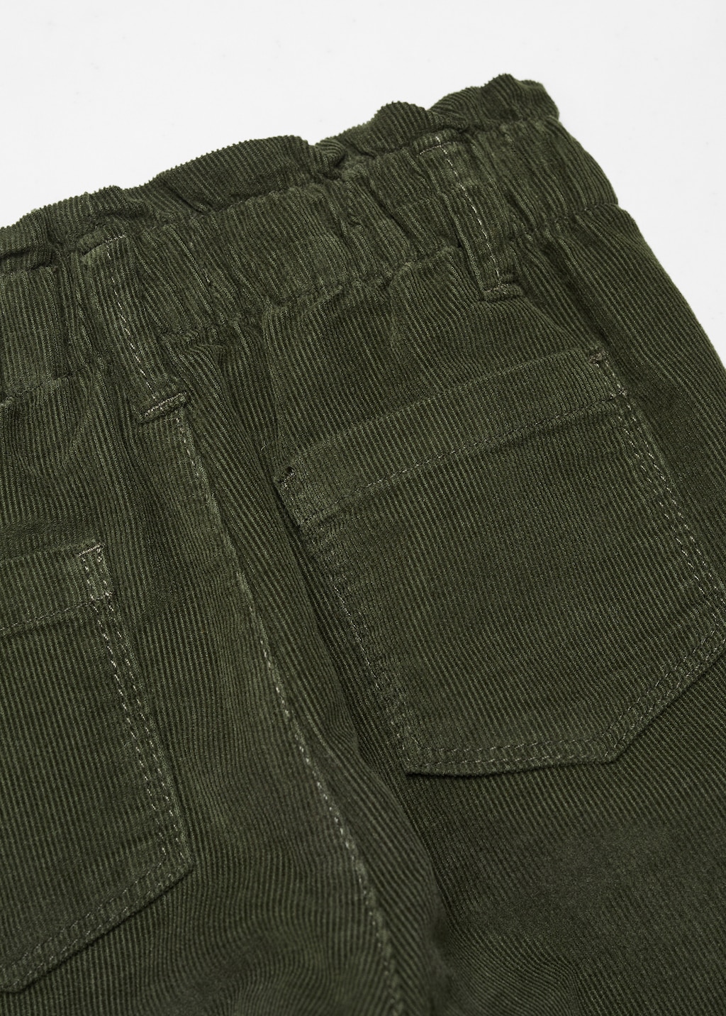 Corduroy paper bag trousers - Details of the article 0