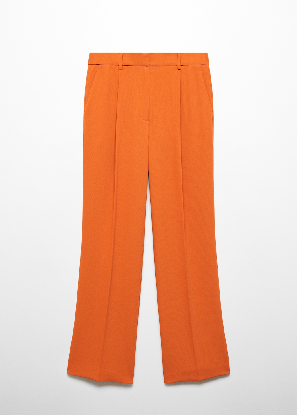 Straight-fit pleated trousers - Article without model