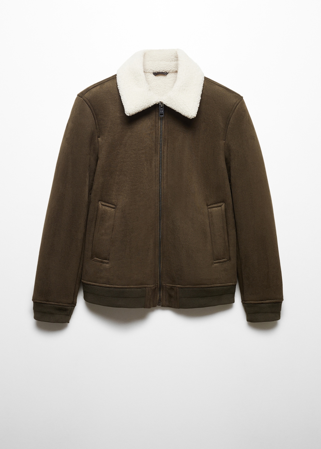 Shearling lined jacket Men MANGO OUTLET Finland