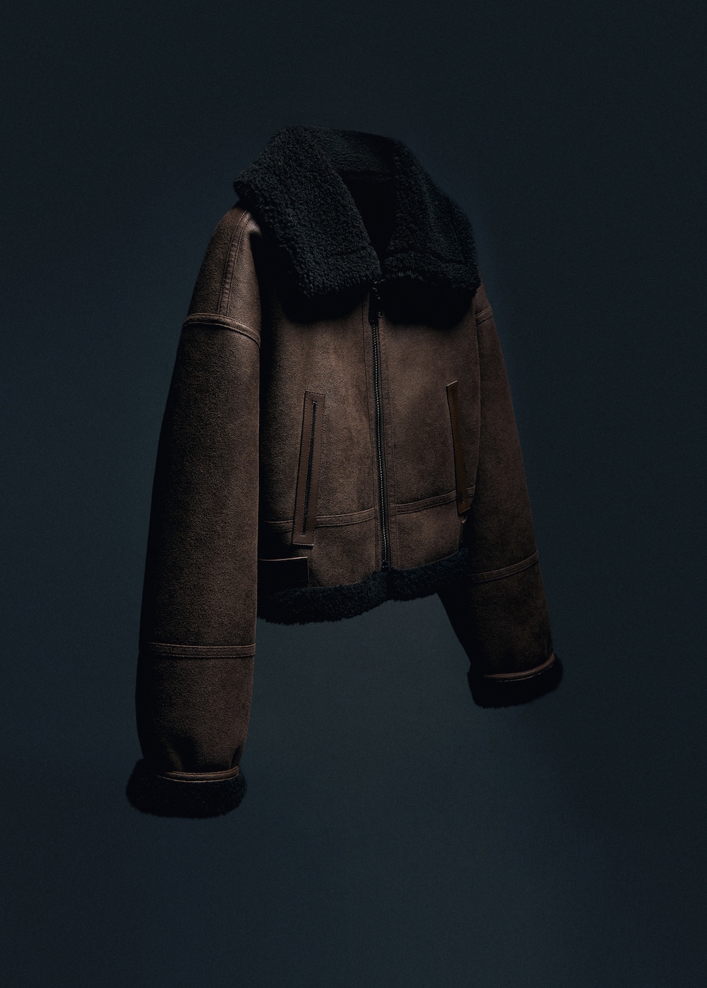 Short jacket with shearling-effect lining - Details of the article 9