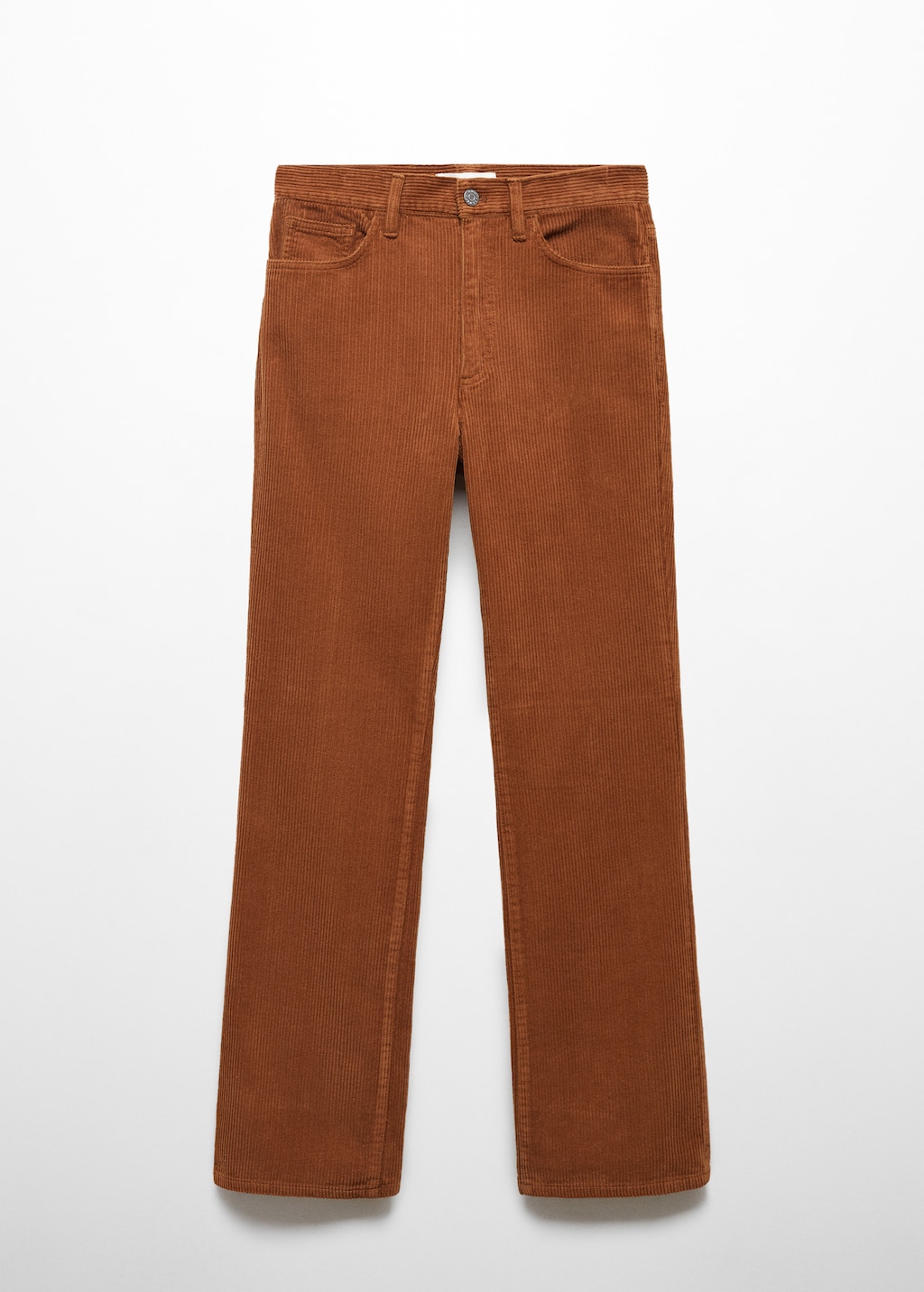 Corduroy rechte mid-rise broek - Artikel zonder model