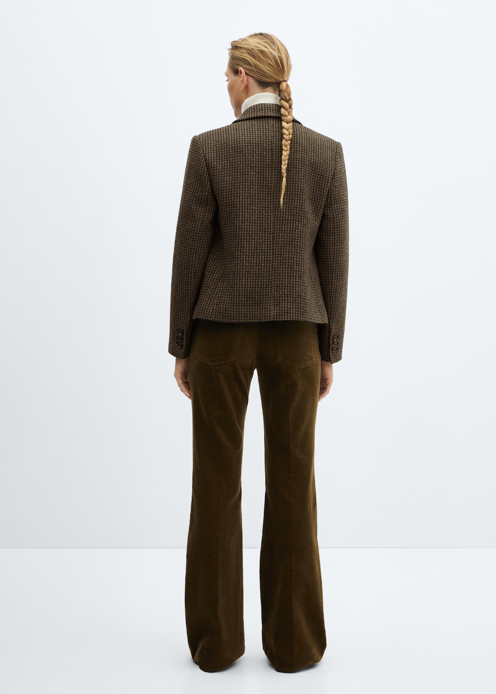 Cropped wool blazer - Reverse of the article