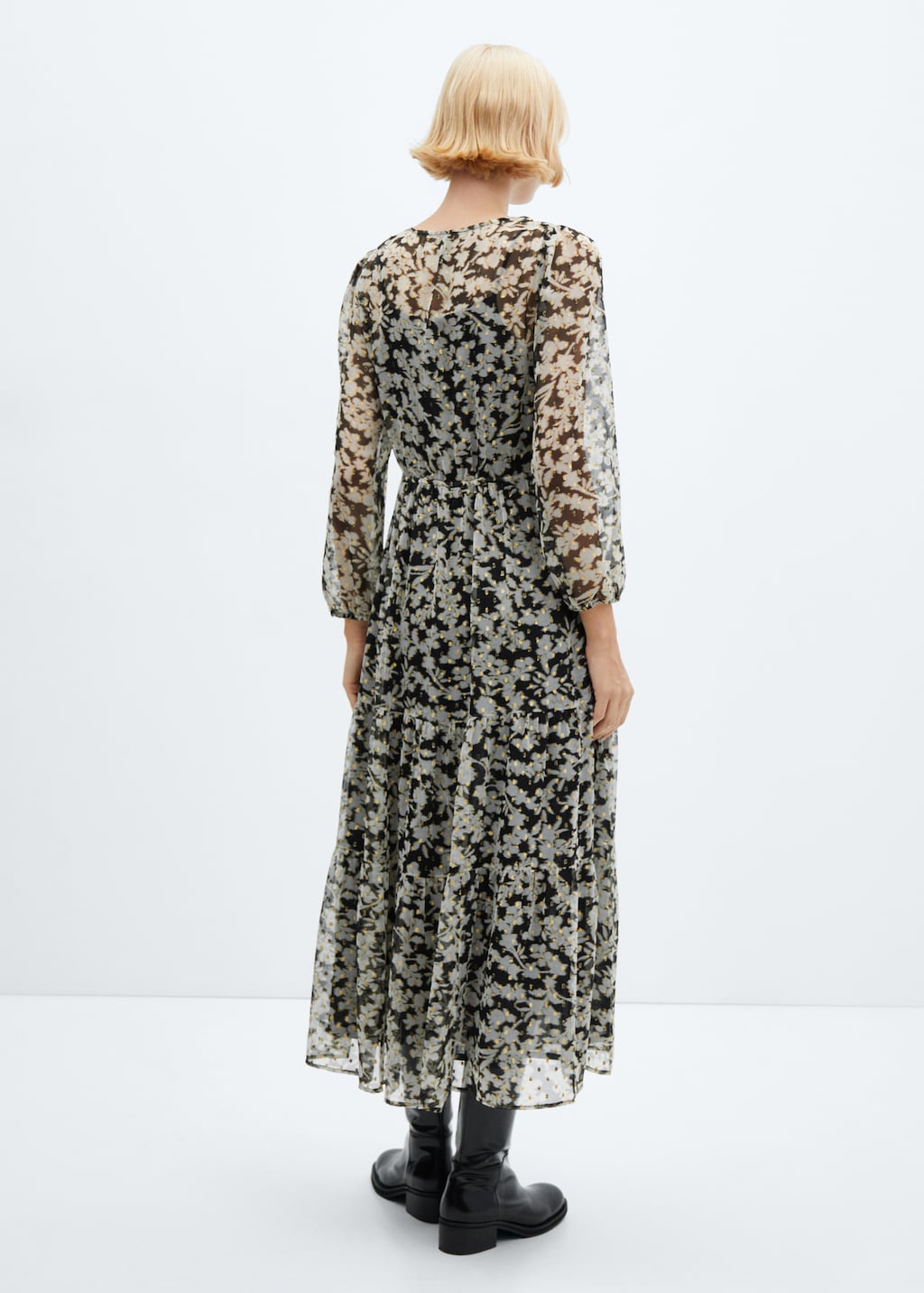 Floral-print midi-dress - Reverse of the article