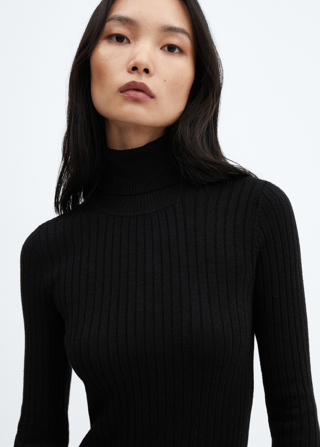 Fitted turtleneck dress - Details of the article 1