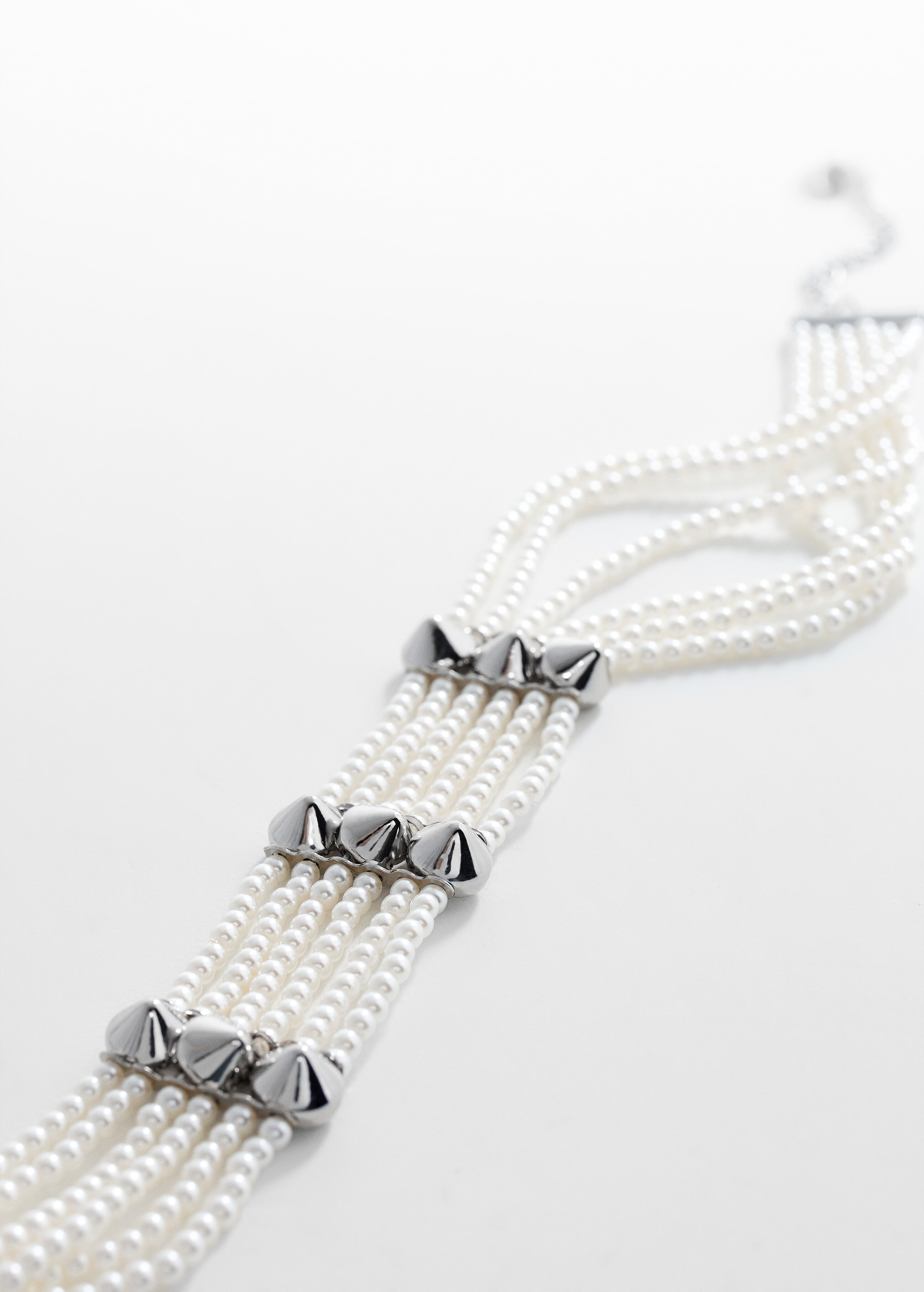 Pearl choker necklace - Medium plane