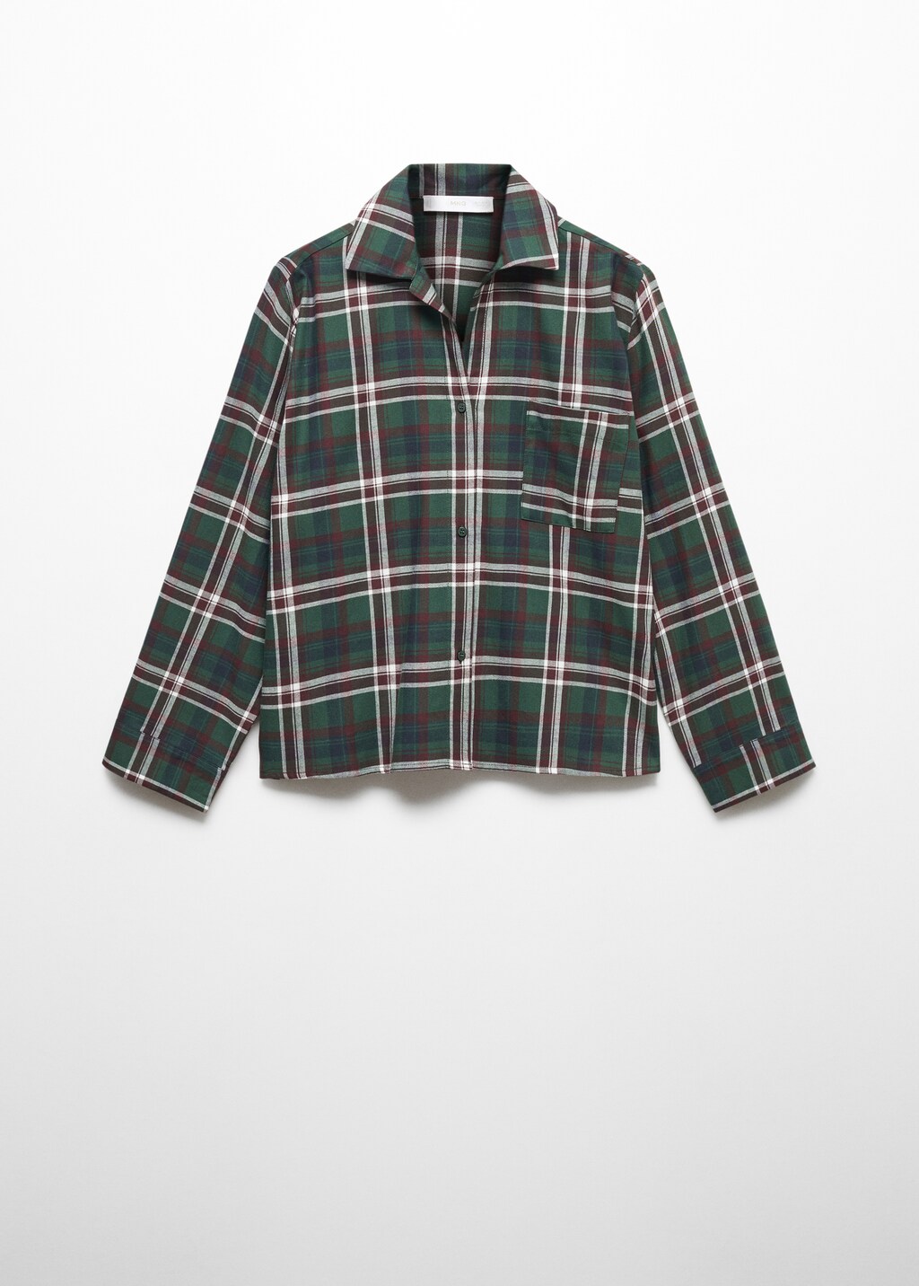 Flannel cotton pyjama shirt - Article without model