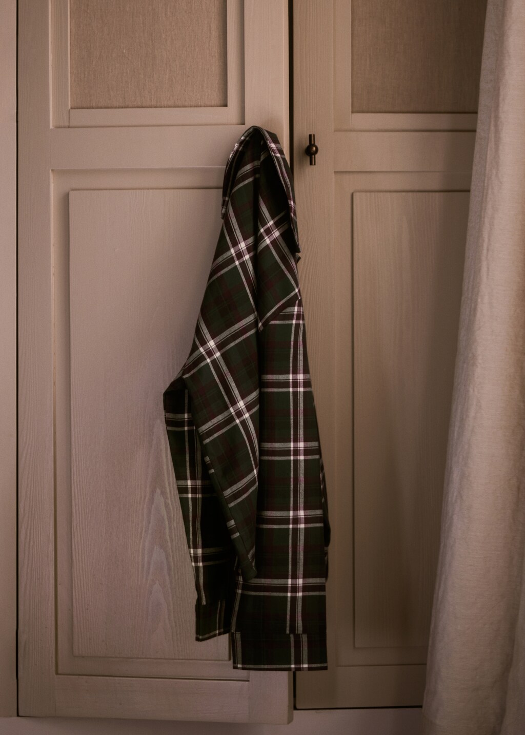 Flannel cotton pyjama shirt - Details of the article 6