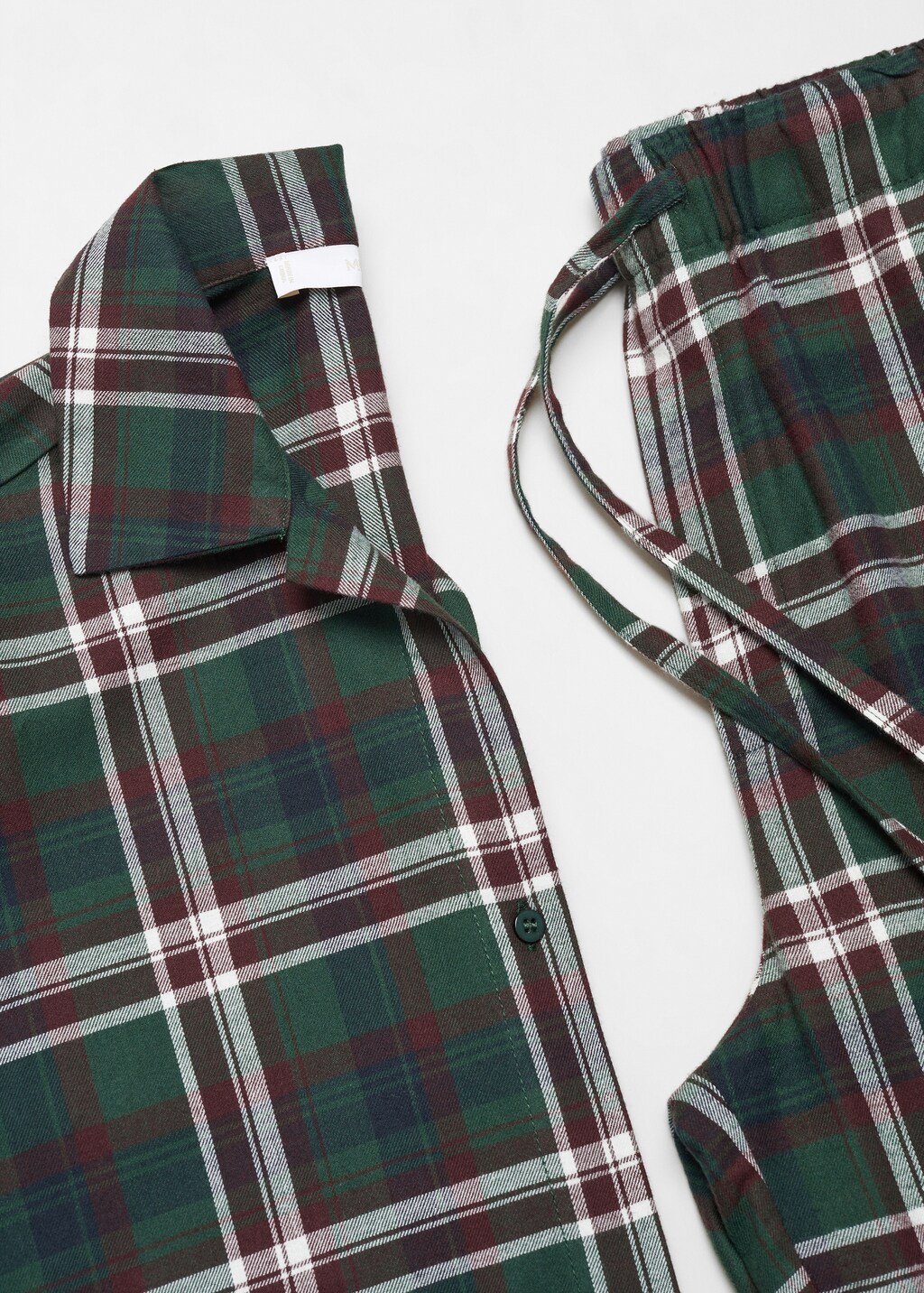 Flannel cotton pyjama shirt - Details of the article 8