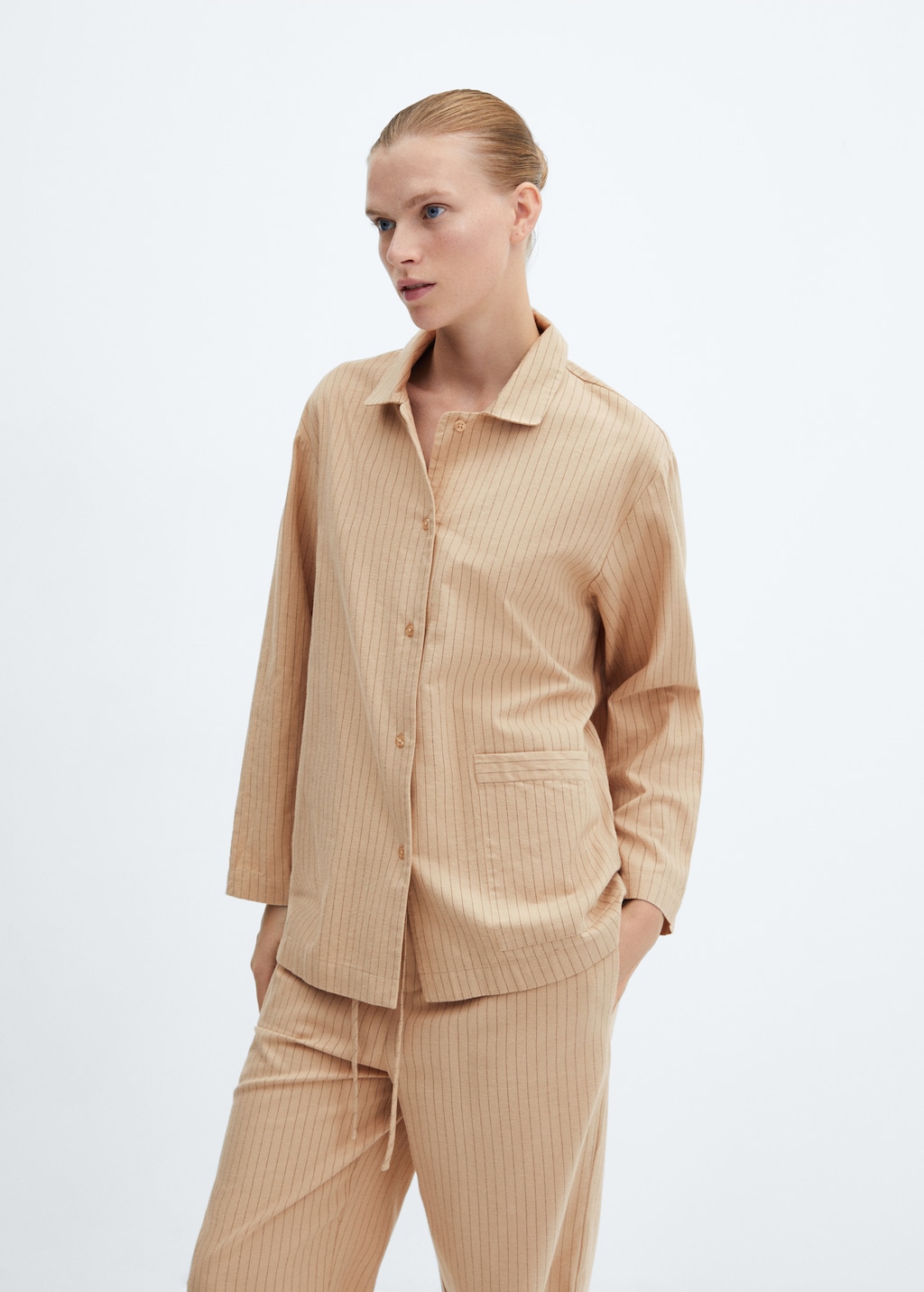 Striped pyjama shirt - Medium plane