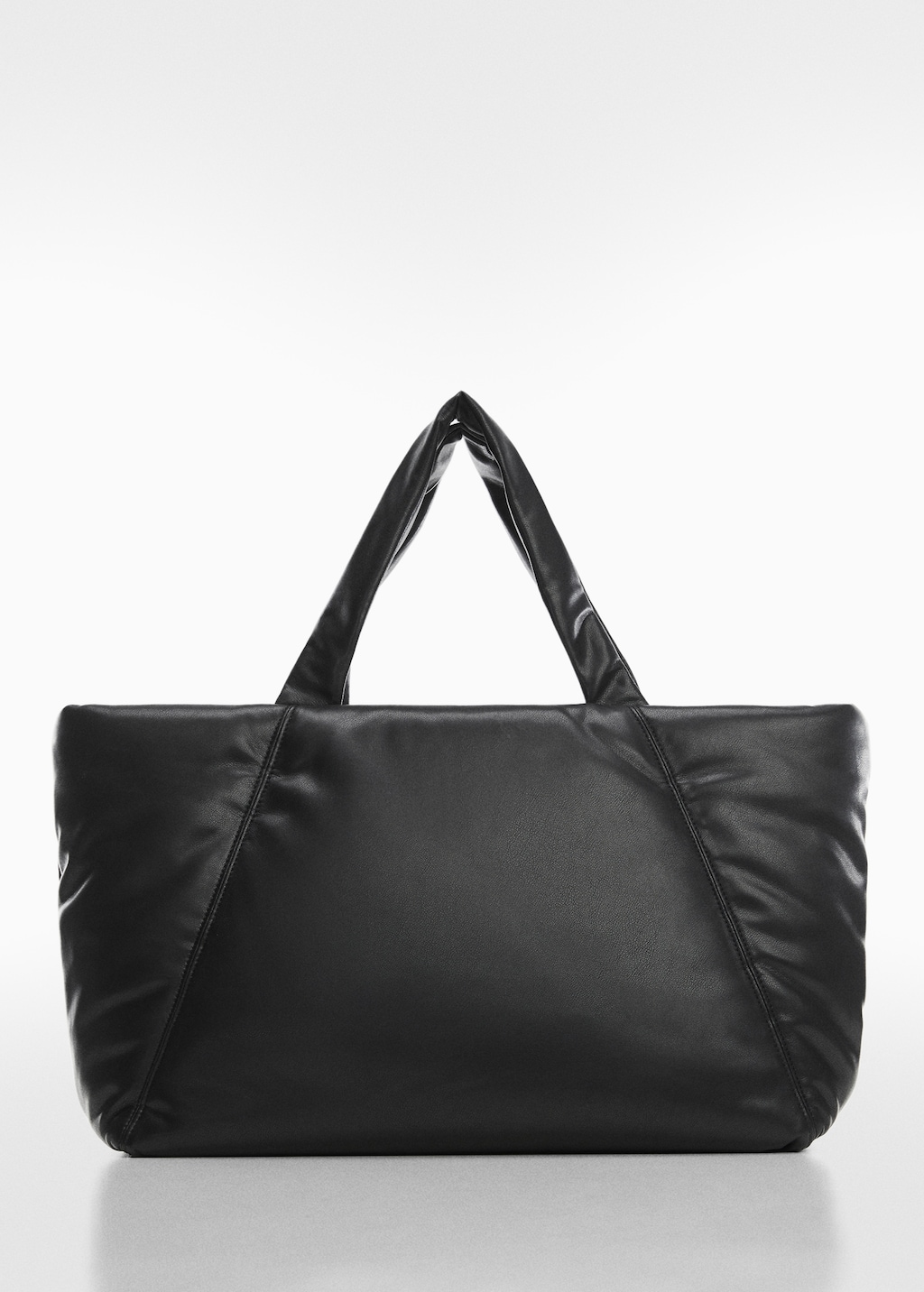 Black quilted shopper bag online