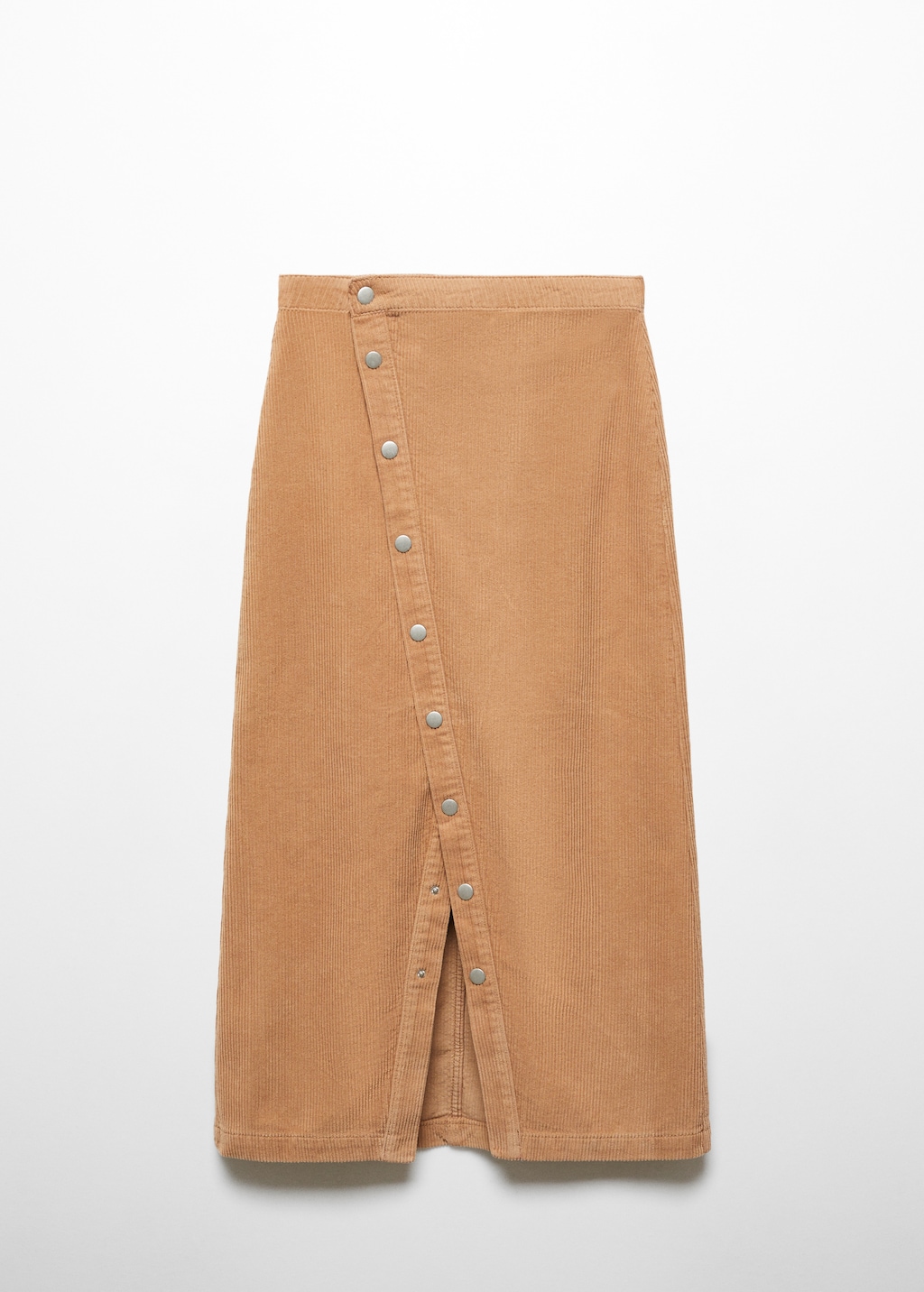 Buttoned corduroy skirt - Article without model