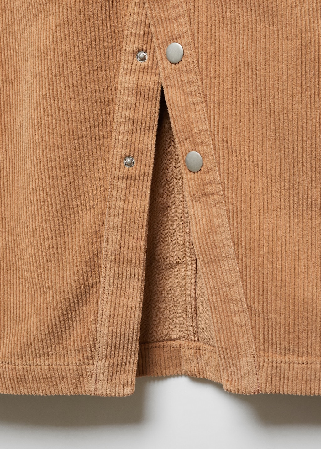 Buttoned corduroy skirt - Details of the article 8