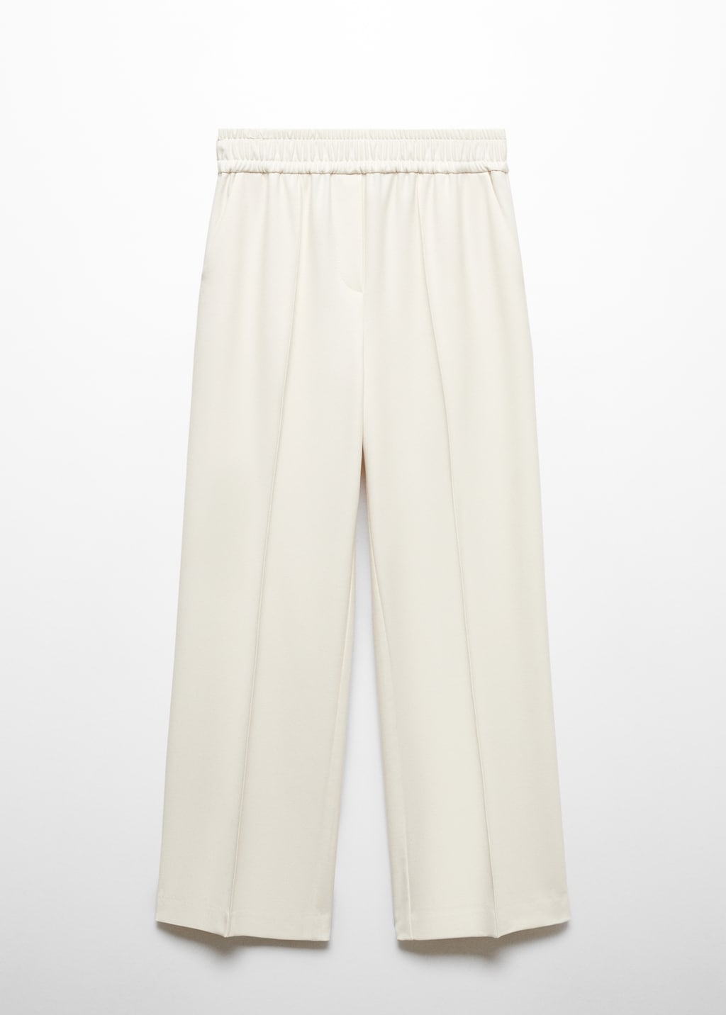 Wideleg trousers with elastic waist - Article without model