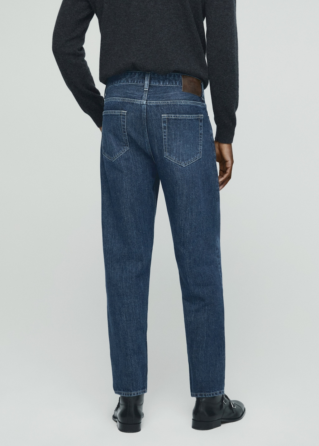 Straight-fit selvedge jeans  - Reverse of the article