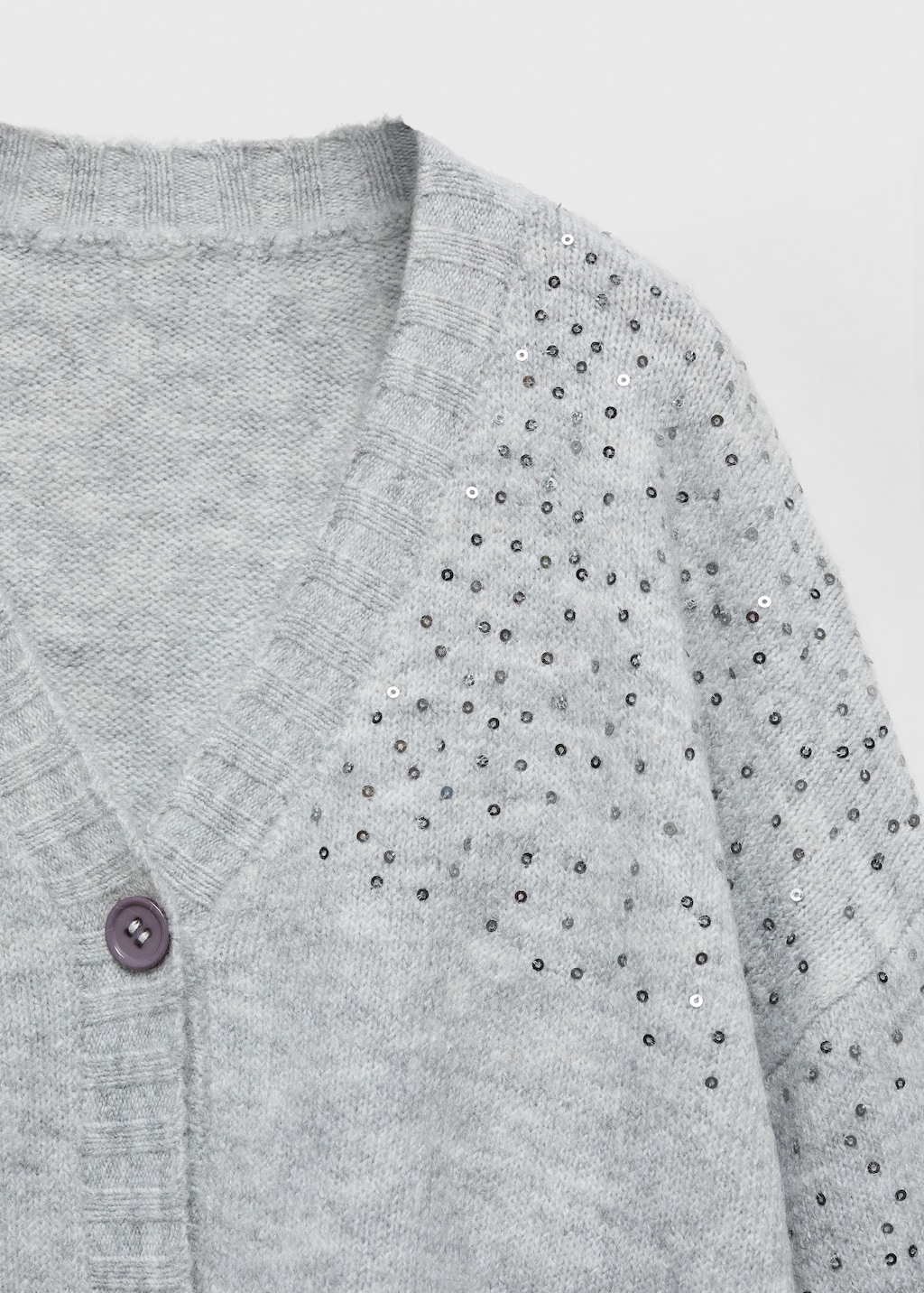 Paillettes knit cardigan - Details of the article 8