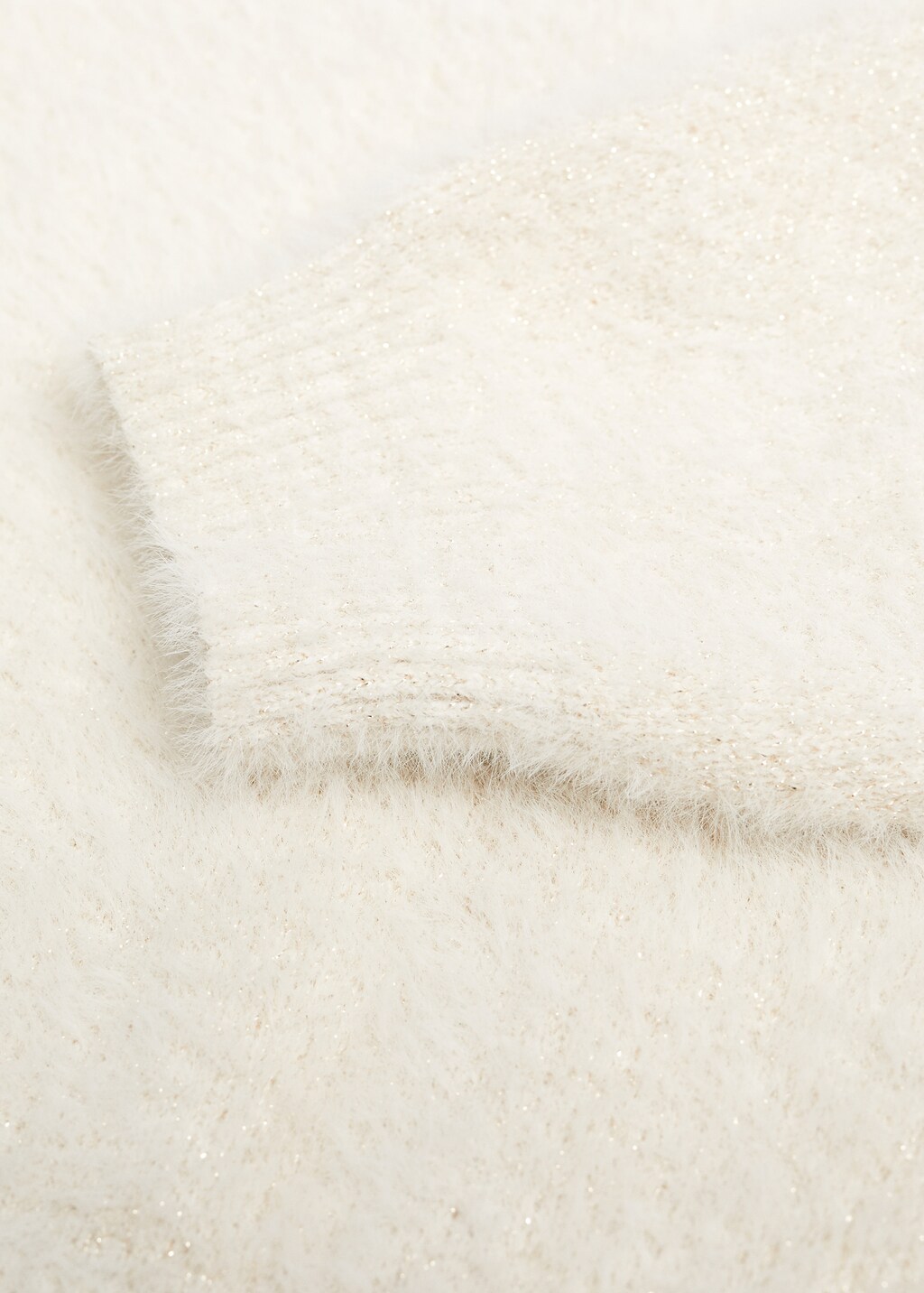 Fur-effect textured cardigan - Details of the article 8